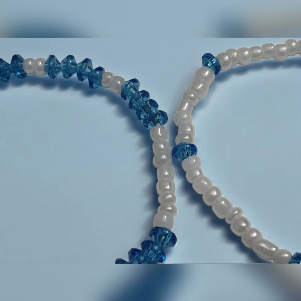 Handmade Blue and White Bracelets